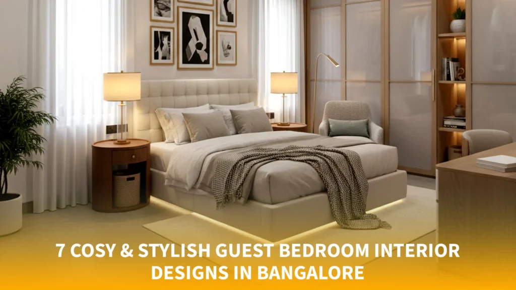 7 Cosy & Stylish Guest Bedroom Interior Designs in Bangalore