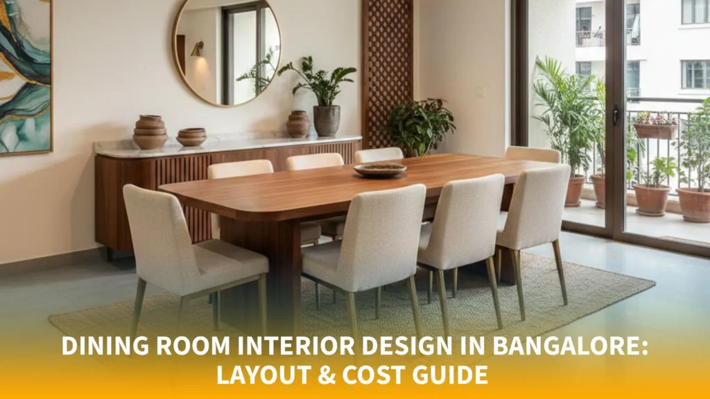 Dining Room Interior Design in Bangalore: Layout & Cost Guide