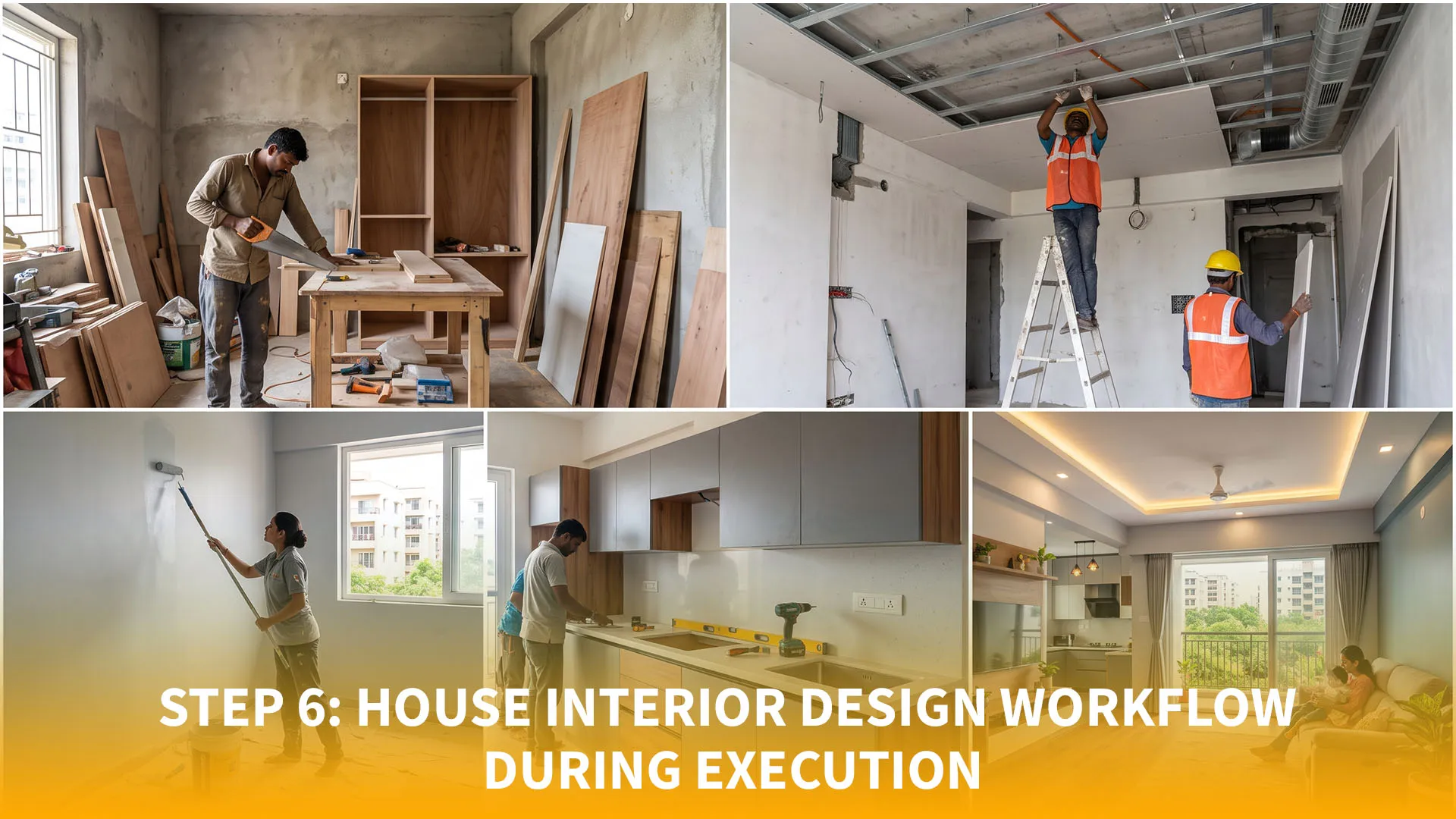House Interior Design Workflow During Execution