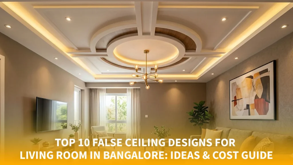 Top 10 False Ceiling Designs for Living Room in Bangalore: Ideas & Cost Guide