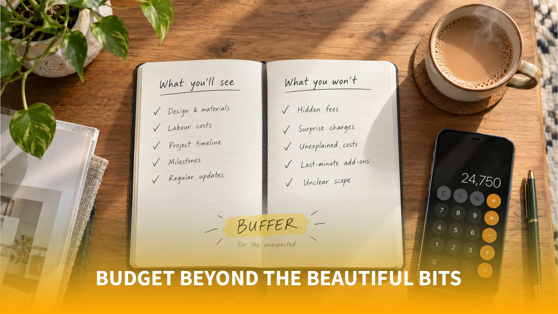 Budget Beyond the Beautiful Bits