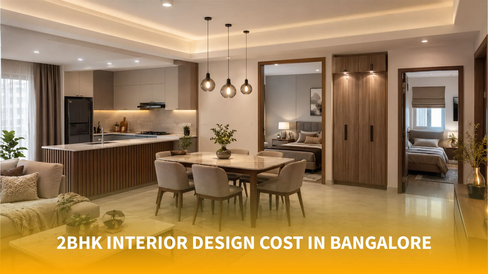 2BHK Interior Design Cost in Bangalore
